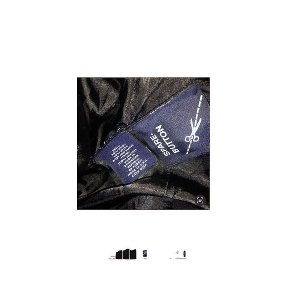 VTG Roundtree & Yorke Men's Large Black Overcoat Mid-Length Jacket Outdoor - Picture 5 of 9